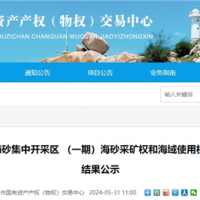 超17.5元/方！福建漳州國(guó)企近3億元競(jìng)得儲(chǔ)量超1900萬方海砂礦